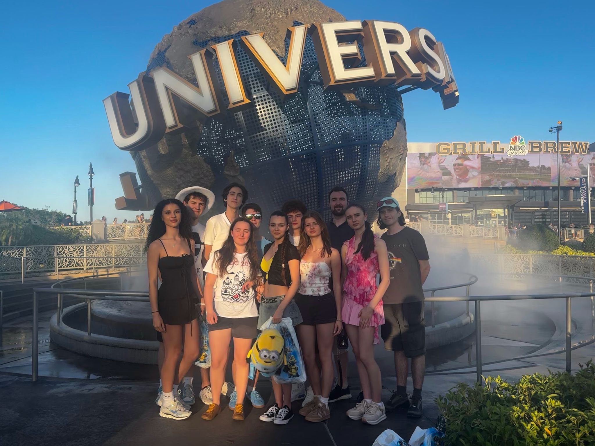 DECA team at Universal Studios